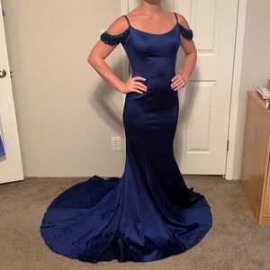 Sherri Hill blue Prom dress size 4,NWOT never worn